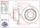 Brembo 16-17 Volvo XC60 Front UV Coated Rotor