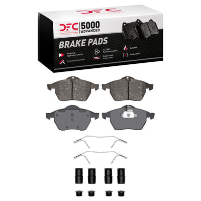 DFC 96-99 Audi A4 (USA/Canada) Front 5000 Advanced Low Metallic Brake Pads and Hardware Kit