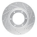 R1 93-97 Lexus LX450 Front & Rear Drilled & Slotted Silver Brake Rotor Set