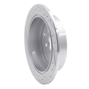 R1 10-20 Lexus RX450h Rear Right Drilled & Slotted Silver Brake Rotor