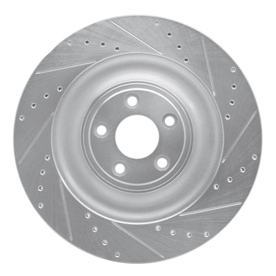 R1 10-24 Jaguar F-Type Front & Rear Drilled & Slotted Silver Brake Rotor Set
