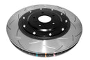 DBA T3 5000 Slotted Series w/ Black Hat Front Right 2012 Nissan GTR R35