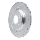 R1 21-25 Hyundai SONATA Rear Left Drilled & Slotted Silver Brake Rotor