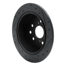 R1 06-15 Lexus IS250 Front & Rear Drilled & Slotted Black Brake Rotor Set