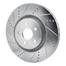 R1 12-24 Dodge Durango Front Drilled & Slotted Silver Brake Rotor Set