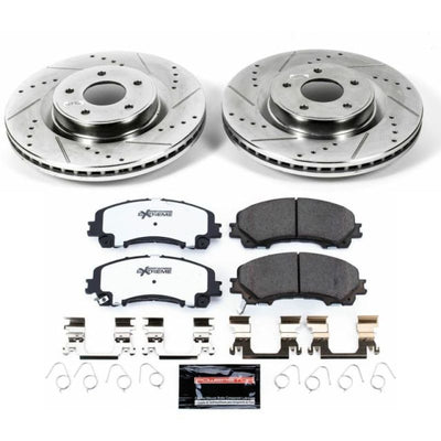 Power Stop 18-19 Infiniti Q50 Front & Rear Z26 Street Warrior Brake Kit