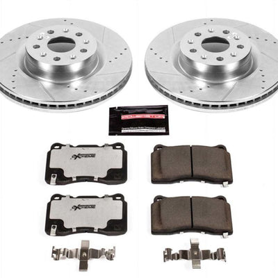 Power Stop 16-17 Cadillac CT6 Front & Rear Z26 Street Warrior Brake Kit