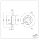 DFC 01-06 Audi TT Quattro Rear Brake Rotor