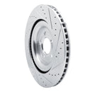 R1 20-25 Ford Police Interceptor Utility Front & Rear Drilled & Slotted Silver Brake Rotor Set