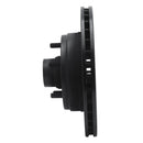 R1 1990-2002 Chevrolet Astro Front Left Drilled & Slotted Black Brake Rotor