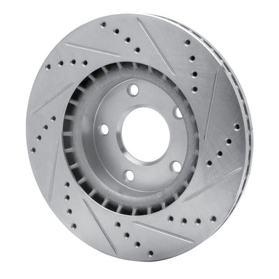 R1 82-85 Mercedes-Benz 500SEC Front & Rear Drilled & Slotted Silver Brake Rotor Set