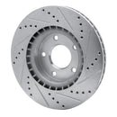 R1 82-85 Mercedes-Benz 500SEC Front & Rear Drilled & Slotted Silver Brake Rotor Set