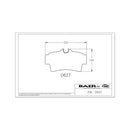 Baer Brakes Replacement Pads for Rear Classic and Ironsport Systems