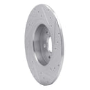 R1 16-19 Land Rover Range Rover Evoque Front & Rear Drilled & Slotted Silver Brake Rotor Set