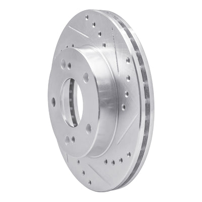 R1 96-98 Nissan 240SX Front & Rear Drilled & Slotted Silver Brake Rotor Set