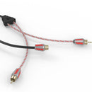 DS18 Level 3 RCA Wire Y Connector 1 Female to 2 Male Red