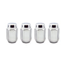 McGard Hex Lug Nut (Cone Seat) 7/16-20 / 13/16 Hex / 1.5in. Length (4-Pack) - Chrome