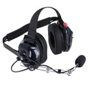 Rugged Radios H42 Behind the Head (BTH) Headset for 2-Way Radios Carbon Fiber