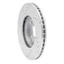 R1 98-99 Acura CL Front Right Drilled & Slotted Silver Brake Rotor