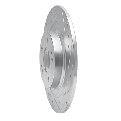 R1 13-24 Mitsubishi ASX Rear Drilled & Slotted Silver Brake Rotor Set