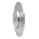 R1 13-24 Mitsubishi ASX Rear Drilled & Slotted Silver Brake Rotor Set