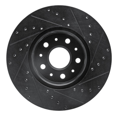 R1 16-25 Cadillac CT5 Front & Rear Drilled & Slotted Black Brake Rotor Set