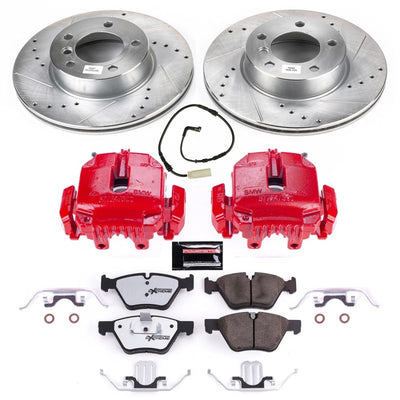Power Stop 2006 BMW 325i Front & Rear Z26 Street Warrior Brake Kit w/Calipers