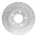 R1 88-96 Buick Regal Front Left Drilled & Slotted Silver Brake Rotor