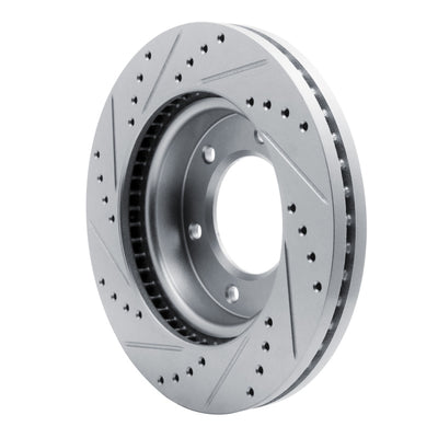 R1 19-25 Ford Ranger Front Drilled & Slotted Silver Brake Rotor Set