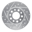 R1 15-23 Fiat 500X Front & Rear Drilled & Slotted Silver Brake Rotor Set