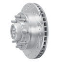 R1 1988-1996 Chevrolet C2500 Front Left Drilled & Slotted Silver Brake Rotor