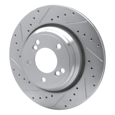 R1 01-06 BMW M3 Front & Rear Drilled & Slotted Silver Brake Rotor Set
