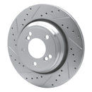 R1 01-06 BMW M3 Front & Rear Drilled & Slotted Silver Brake Rotor Set
