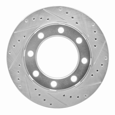 R1 75-93 Dodge W200 Front Drilled & Slotted Silver Brake Rotor Set