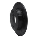 R1 11-25 Hyundai Kona Rear Left Drilled & Slotted Black Brake Rotor