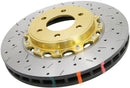 DBA 05-12 Corvette C6 w/Z06 pkg Front Drilled & Slotted 5000 Series 2 Piece Rotor Assembled w/ Gold