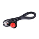 Rugged Radios Hole Mount Push to Talk Cable (PTT) with 48 Straight Cord for Intercoms