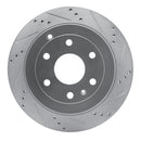 R1 07-17 Buick Enclave Rear Right Drilled & Slotted Silver Brake Rotor