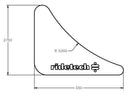 Ridetech Gusset 1/8in Mild Steel 2.75in x 3.5in