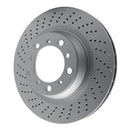 DFC 16-23 Porsche 718 Cayman Right Rear Drilled GeoSPEC Coated Rotor