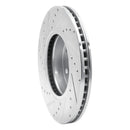 R1 15-20 Chevrolet Colorado Front Right Drilled & Slotted Silver Brake Rotor