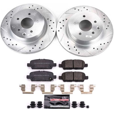 Power Stop 2018 Nissan Maxima Rear Z23 Evolution Sport Brake Kit w/Calipers