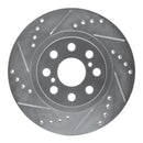 R1 00-05 Toyota MR2 Spyder Rear Left Drilled & Slotted Silver Brake Rotor