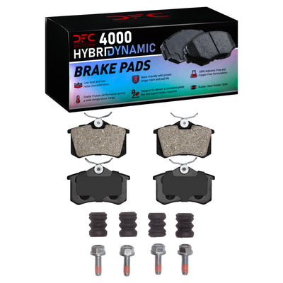 DFC 85-92 Volkswagen Golf/Jetta Front & Rear Rotors w/4000 HybriDynamic Brake Pads w/Hardware