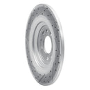 R1 14-23 Jeep Cherokee Rear Right Drilled & Slotted Geo-Carbon Rotor