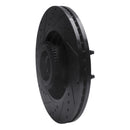 R1 04-08 Ford F-150 RWD Front Right Drilled & Slotted Black Brake Rotor