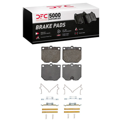 DFC 69-83 Nissan 620 Pickup Front 5000 Advanced Ceramic Brake Pads and Hardware Kit