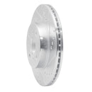 R1 12-15 Scion IQ Front Right Drilled & Slotted Silver Brake Rotor