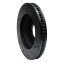 R1 06-09 Buick Terraza Front Left Drilled & Slotted Black Brake Rotor