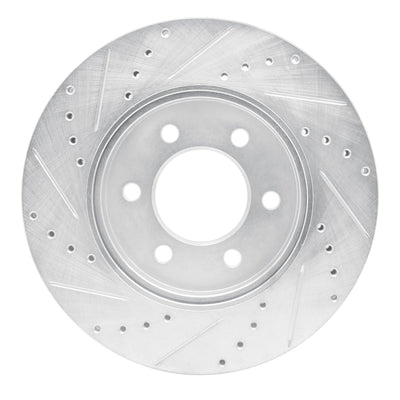 R1 02-06 Ford ExpeditIon Front Drilled & Slotted Silver Brake Rotor Set